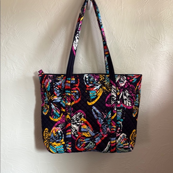 Vera Bradley Butterfly Flutter Quilted Tote Bag - Picture 3 of 4